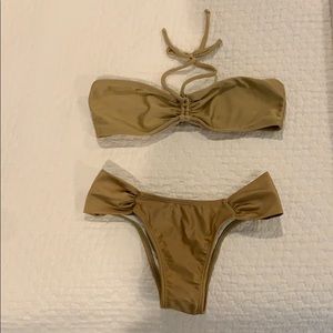 Gold Brazilian Bikini